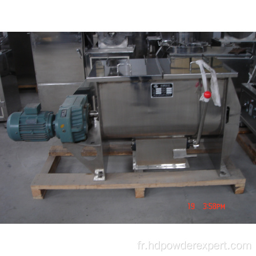 Machine de mélangeur à ruban de poudre industrielle horizontale et liquide